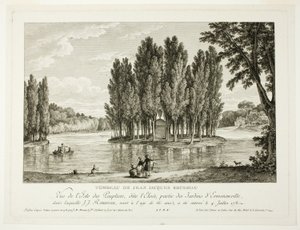 Tomb of Jean Jacques Rousseau by Jean Michel Moreau