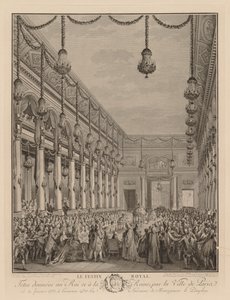 Royal Feast at the Hôtel de Ville, January 21, 1782 by Jean Michel the Younger Moreau