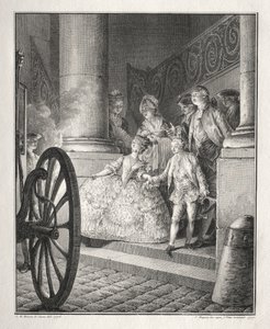 Rétif de la Bretonne: The Little Godparents by Jean Michel the Younger Moreau