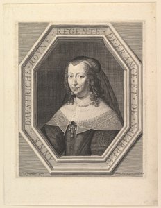 Anne of Austria, Queen of France, in Mourning by Jean Morin