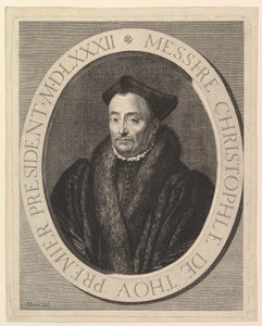 Christophe de Thou, First President of the Parliament by Jean Morin