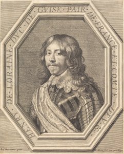 Henri de Lorraine, Duke of Guise by Jean Morin after Justus Sustermans