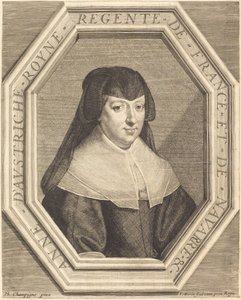 Anne of Austria by Jean Morin after Philippe de Champaigne