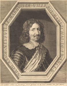 Nicholas de Neufville, Marquis de Villeroy by Jean Morin after Philippe de Champaigne