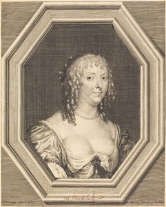 Anne Sophie Herbert, Countess of Carnarvon by Jean Morin after Sir Anthony van Dyck
