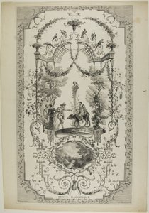Bacchic Festival, plate 97 from "The Works of Antoine Watteau"