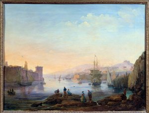 Entrance of the port of Marseille