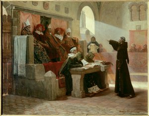 Albigeoise Inquisition: The Agitator of Languedoc Bernard Delicieux (1260-1318), Franciscan Monk During His Trial
