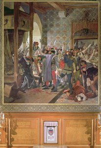 Etienne Marcel protecting the Dauphin from the Mob in 1358 by Jean Paul Laurens