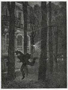 Fleeing Prisoner - Illustration from Histoire d’un Crime by Jean Paul Laurens