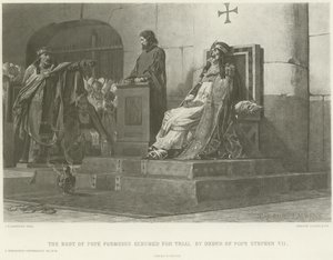 The Body of Pope Formosus Exhumed for Trial by Order of Pope Stephen VII by Jean Paul Laurens