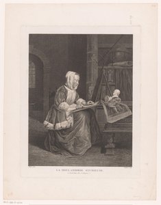 Interior with Drawing Woman by Jean Pelletier