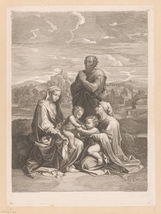 Holy Family with Elizabeth and John the Baptist by Jean Pesne