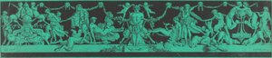 A Bacchanale with Egyptian and Classical Figures by Jean Philippe Guy le Gentil, Comte de Paroy, after Charles Monnet