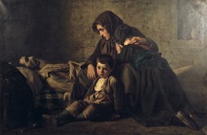 Painting, title unknown, mid 19th century by Jean Pierre Alexandre Antigna