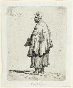 Beggar Woman by Jean Pierre Norblin de La Gourdaine