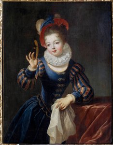 Young Girl in the Mask by Jean Raoux