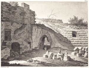 Rustics Picnicking in Ruins by Jean René Méliand