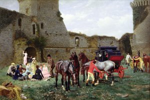 Lunch in the ruins of Hunaudaye