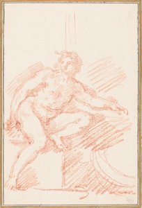 Ignudo from Sistine Chapel ceiling
