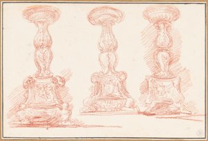 Study of Candelabras by Jean Robert Ango