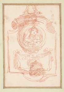 Tomb Decoration with Portrait by Jean Robert Ango