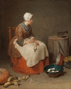 The Kitchen Maid by Jean Baptiste Simeon Chardin