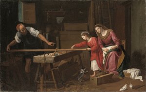 The Holy Family in the Carpenter