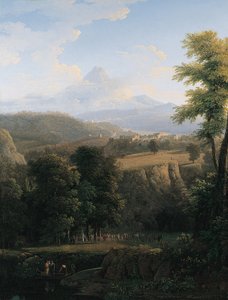 A Ceremonial Procession in an Extensive Landscape