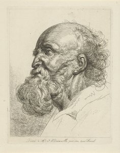 Portrait of an Old Man with Beard by Jean Zacherie Mazel