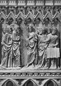 Cathedral, Interior, Choir Screen, Jesus Christ Appearing to the Apostles by Jean and Jean Le Boutellier Ravy