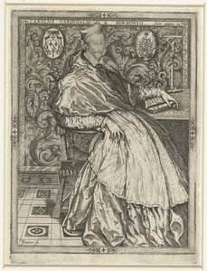 Portrait of Cardinal Charles of Bourbon by Jean de Gourmont (I)