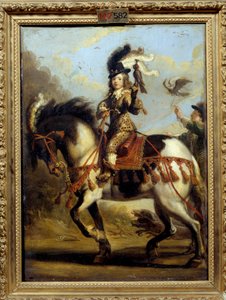 Equestrian Portrait of the Young Louis XIV Leaving for Hunting by Jean de Saint Igny