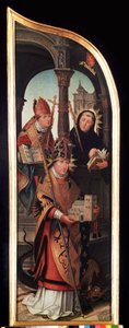 The Annunciation (left panel of the triptych) by Jean the Elder Bellegambe