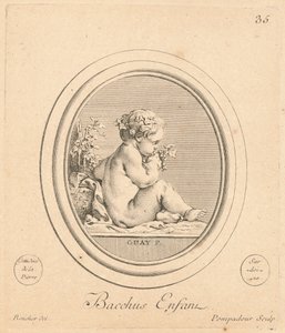 Child Bacchus by Jeanne Antoinette Poisson, marquise de Pompadour after François Boucher after Jacques Guay