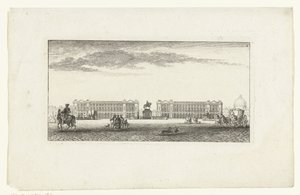 View of Place Louis XV in Paris (Vues de Paris, Views of Paris) by Jeanne Françoise Ozanne