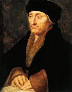 Switzerland, Geneva, Portrait of Desiderius Erasmus of Rotterdam by Jeanne Henriette Rath