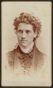Carte-de-visite Portrait of Miss Julia J. Thomas by Jefferson Beardsley