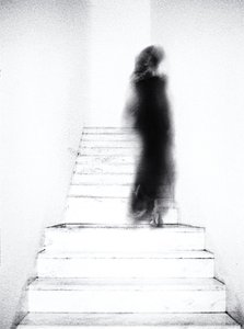 Ethereal Figure on Stairs by Jeffrey Hummel