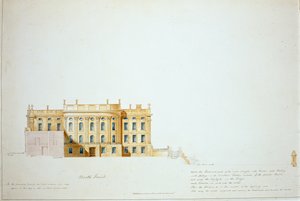 Design for the North Elevation, Chatsworth House by Jeffry Wyatville