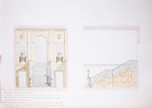 Design for the Painted Hall, Chatsworth by Jeffry Wyatville