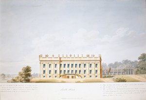 Design for the South Front, Chatsworth House by Jeffry Wyatville