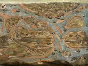 Map of the Zwin Area by Jehan de Hervy