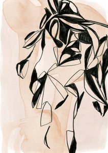 Flowing Abstract Botanicals by Jenja Braun