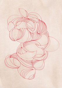 Fluid Organic Red Design by Jenja Braun