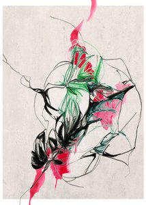 Vibrant Botanical Abstract by Jenja Braun