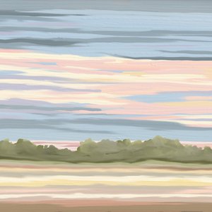 Pastel Horizon Glow by Jenna Alheit