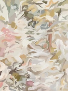 Soft Blush Floral Abstract by Jenna Alheit
