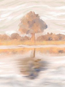 Tranquil Autumn Reflection by Jenna Alheit
