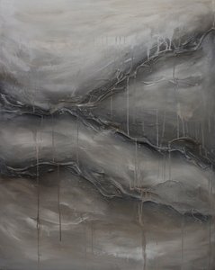 Abstract Flowing Greys